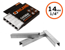 Скобы для мебельного степлера 14мм 1000шт., высокопрочные, закаленные, тип 53 Finland 2360-14