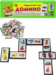 Домино детское Окружающий мир, пластиковые детали ИН-8098