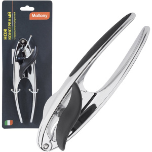 Открывалка-бабочка стальная хромированная прорезиненные ручки, Moderno Mallony 984046