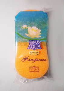 Губка для тела банная Настроение 19х10х6см Pride ГБ008