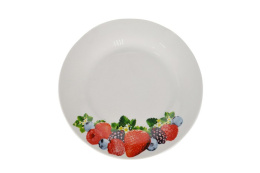 Тарелка фарфоровая мелкая 205мм Сочные ягоды Lavenir т8-7682#