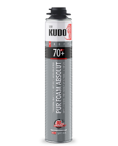 Пена пистолетная KUDO PROFF ABSOLUT XPRESS 70+, 1000 мл KUPP10SX70+