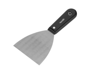 Шпатель стальной 100мм пластиковая ручка, полированный Sparta 852425