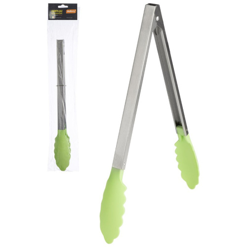 Щипцы универсальные нейлоновые нержавеющие ручки 30см Tongs-02 Mallony 985849