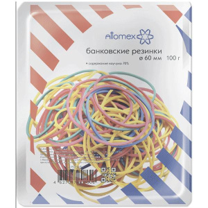 Резинки для денег  100г 60мм Attomex, цветные 4152310