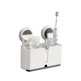 Полка для ванной комнаты пластиковая двойная высокая Радужный Дом РД66942