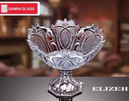 Ваза стеклянная на ножке Элиза 230мм/1,35л h-160мм, в п/у Gamin Glass 306