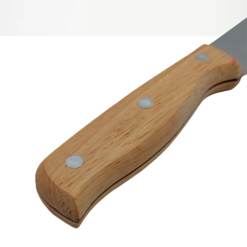 Нож стальной Кухня 200мм деревянная ручка, универсальный Радужный Дом РД60148