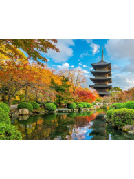 Алмазная мозаика на подрамнике 22х32см Буддийский храм НД-8535