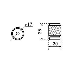 Ручка-кнопка мебельная StahlBuro AP2706 2шт., CP хром StahlBuro 42286