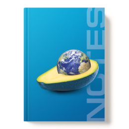 Книжка записная А5 128 листов Сохрани планету, книжный переплет 13479