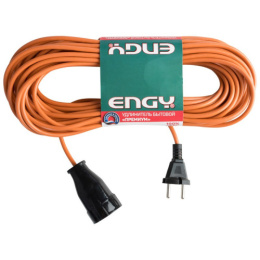Удлинитель 1 розетка 20м 10А без заземления, ПВС 2 х 0,75, 1300Вт, Премиум Engy 186708