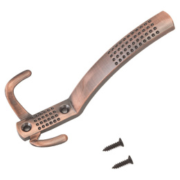 Крючок-вешалка Стандарт 212 A AC старая медь, 3-х рожковый, европакет Стандарт 236 