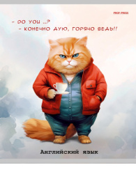 Тетрадь  48 листов П Английский язык Жил был кот Т48-1444