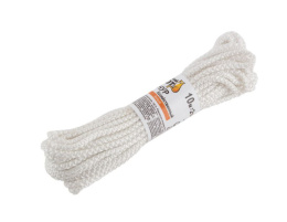Шнур бытовой  10м d-3мм, без сердечника, белый полипропиленовый Рыжий кот 007436