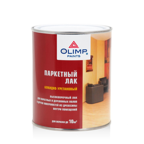Лак паркетный глянцевый 0,9л Olimp