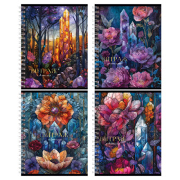 Тетрадь  96 листов BG Витраж, гребень Т5ГР96_ЛМ_ТФ 08559