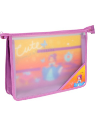 Папка для труда А4 на молнии Грациозная принцесса-1 ПТР-9631