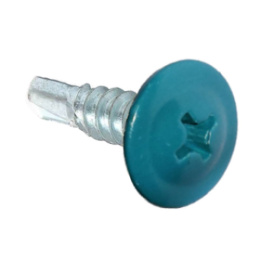 Саморез с п/ш со сверлом 4,2/25 RAL 5021 (синяя вода) 283-42255021