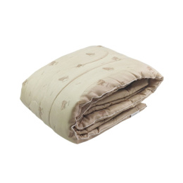 Одеяло 172х205см Овечий пласт (п/э 70, кант) в пакете Коллекция Золотое Руно ДомВелл 