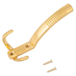 Крючок-вешалка Стандарт 212 A GP золото, 3-х рожковый, европакет Стандарт 238 