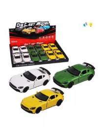 Машина инерционная металлическая 12х3х5см, открываются двери, свет, звук, в ассортименте, без упаковки Наша Игрушка 201175654