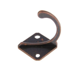 Крючок мебельный KL-58 AC (КВ 1 квадрат), медь 19527
