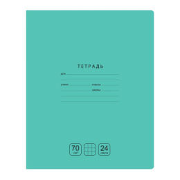 Тетрадь  24 листа клетка BG Отличная, зеленая Т5ск24 11788