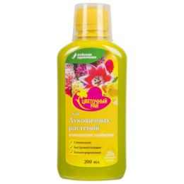 Жидкое удобрение для луковичных растений 200мл Цветочный рай комплексное Буйские удобрения