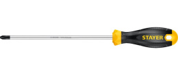 Отвертка + 2х150мм обрезиненная (двухкомпонентная) ручка, с магнитным наконечником, Hercules Stayer 2510-2-15