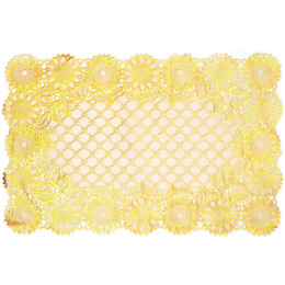 Салфетка виниловая прямоугольная 30х46см Лейс, золото Grace LO-0905А