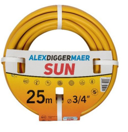 Шланг поливочный ПВХ армированный Sun 3/4" (19мм) 25м, 3-х слойный AlexDiggerMaer AD121925