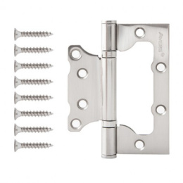 Петля накладная Avers 100х75х2,5-B2-NIS матовый никель (бабочка) Avers 24108