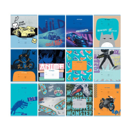 Тетрадь  18 листов линейка BG Mix-12 Мальчики Т5ск18 11727