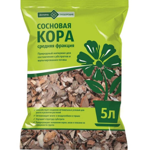 Кора сосновая  5л Долина Плодородия