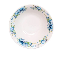 Салатник фарфоровый 180мм/650мл Синие розы 1029073