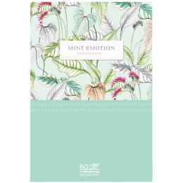 Тетрадь  80 листов скетчбук BG Mint Emotion, твердый переплет С5т80_лм 9063