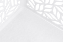 Корзина универсальная пластиковая  2,0л 23х16х7см Линден белый Homver 221313129/01