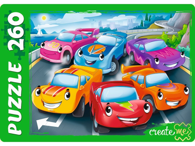 Пазлы  260 элементов Селфи машинок УК260-1995