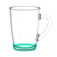 Кружка стеклянная 300мл Капучино Микс, цветное дно Декостек 334-Н9