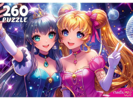 Пазлы  260 элементов Аниме девушки на дискотеке Х260-4546