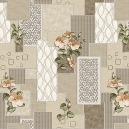 Клеенка столовая на тканевой основе с ПВХ покрытием 1,4х20м Grace STS5906-2