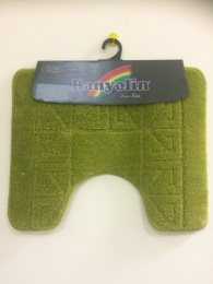 Коврик напольный для туалета U-type на латекс. основе  45х 55см толщина 11мм, зеленый Banyolin