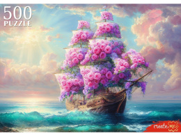 Пазлы  500 элементов Цветочный корабль Ф500-1734