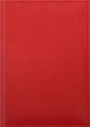 Ежедневник недатированный А6 128 листов Sorrento, красный С1862-73