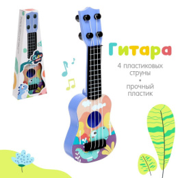 Гитара 4 струны 25см Динозаврик, цвета микс, в коробке 9724414