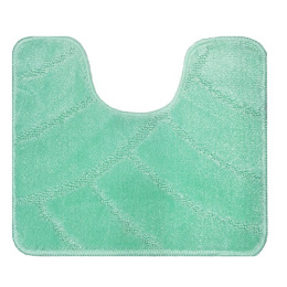 Коврик напольный для туалета U-type на латекс. основе  50х 60см толщина 11мм, бирюзовый Banyolin