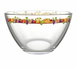 Салатник стеклянный малый 110мм/250мл Бордюр фруктовый Декостек 322/1-Д