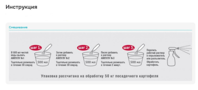 Табу Трио 4мл + 10мл + 5мл для обработки клубней перед посадкой от болезней, колорадского жука Avgust
