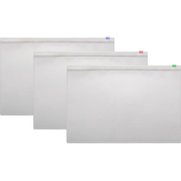 Папка-карман на молнии А4 Attomex 110мкм, прозрачная 3072900